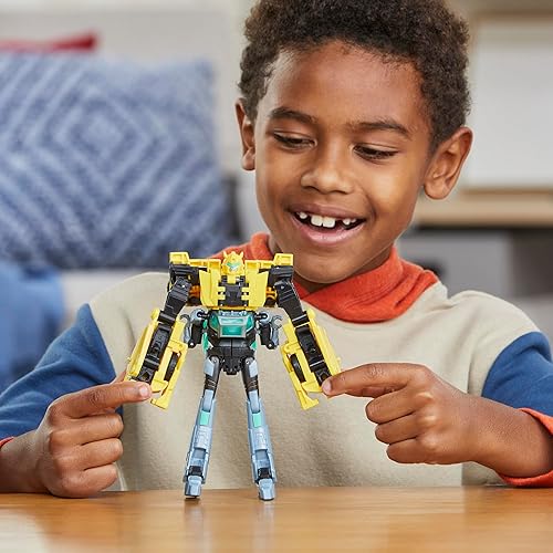 Hasbro Interactive Transformers EarthSpark Cyber-Combiner Bumblebee & Mo Malto Action Figures for Kids 6+"