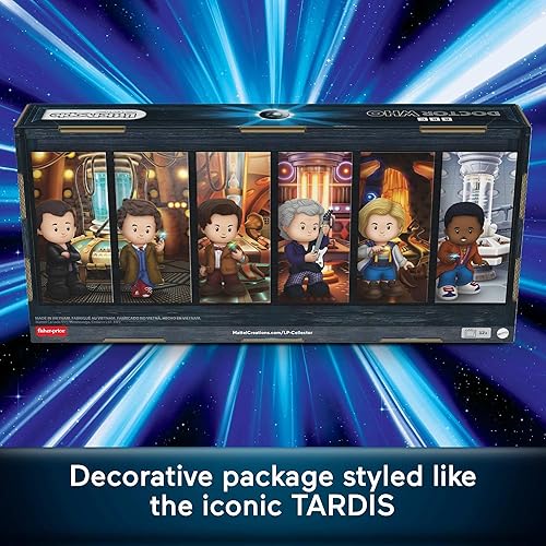 Fisher Price Doctor Who TV Series Special Edition Little People Collector Set - 6 Characters Display Package for Adult Fans
