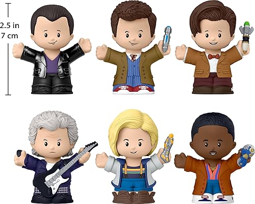 Fisher Price Doctor Who TV Series Special Edition Little People Collector Set - 6 Characters Display Package for Adult Fans