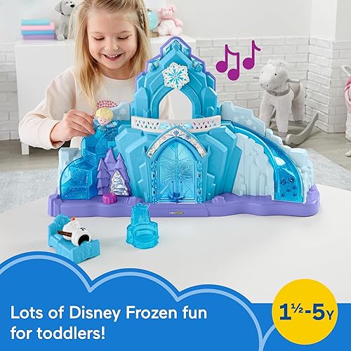 Fisher-Price Disney Frozen Elsa Ice Palace Playset for Toddlers 18+ Months