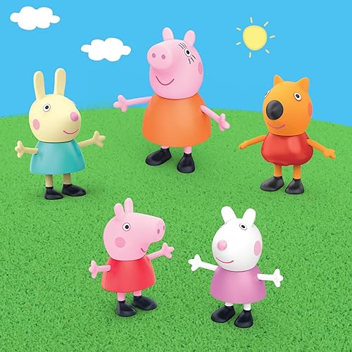 Hasbro Peppa Pig Little Vehicle Playset: Helicopter, Camper, Car, 5 Figures, Ages 3+, Preschool Toys
