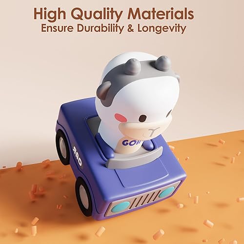 İPlay Baby Animal Racing Cars Set for Toddlers 1-3 - Push & Go Friction Toys