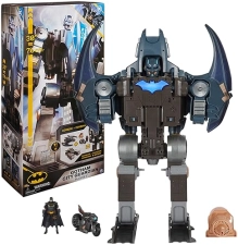 DC Comics Batman Gotham City Guardian Playset with Lights & Sounds, 4-in-1 Transformation, Toy for Kids 5+