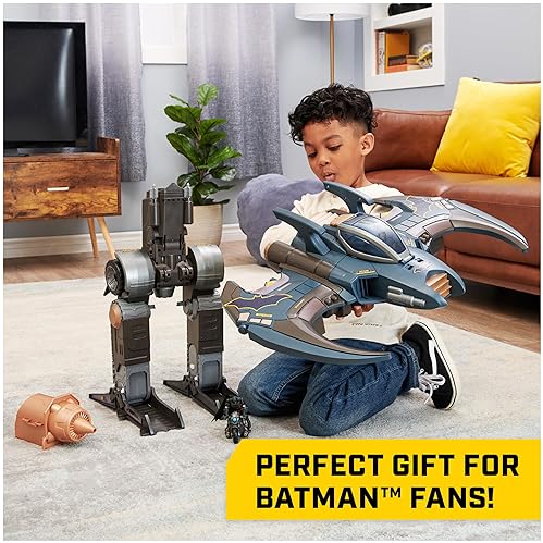 DC Comics Batman Gotham City Guardian Playset with Lights & Sounds, 4-in-1 Transformation, Toy for Kids 5+