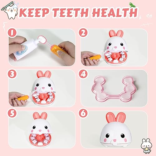 HAYXUN 31-Piece Dentist & Doctor Pretend Play Set for Kids 3-5 - Ideal Easter Gift for Girls 3-7