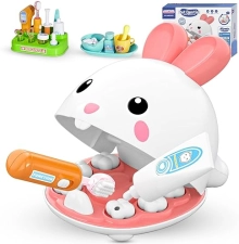 HAYXUN 31-Piece Dentist & Doctor Pretend Play Set for Kids 3-5 - Ideal Easter Gift for Girls 3-7