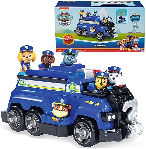 Spin Master PAW Patrol Team Cruiser with Exclusive Action Figures | Toys for Boys & Girls Ages 3+
