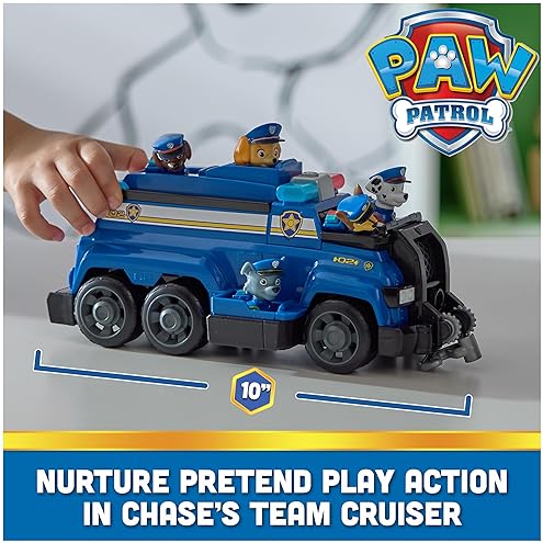 Spin Master PAW Patrol Team Cruiser with Exclusive Action Figures | Toys for Boys & Girls Ages 3+