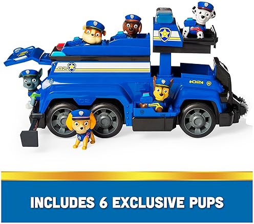Spin Master PAW Patrol Team Cruiser with Exclusive Action Figures | Toys for Boys & Girls Ages 3+