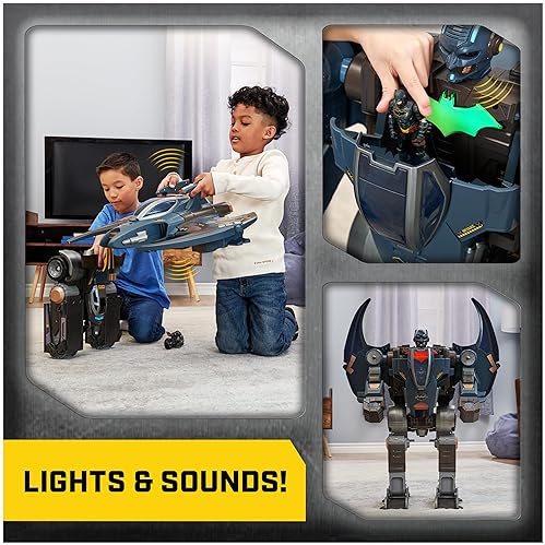 DC Comics Batman Gotham City Guardian Playset with Lights & Sounds - 4-in-1 Transformation - Kids Toy Ages 5+