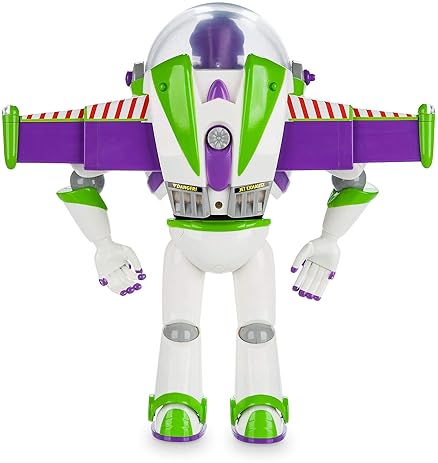 Disney Buzz Lightyear Talking Action Figure, Toy Story, 10+ English Phrases, Interactive with Other Toys