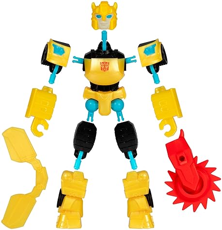 Hasbro Transformers MixMashers Bumblebee Custom Action Figure & Accessories, 5-Inch Robot Toy for Kids 4+