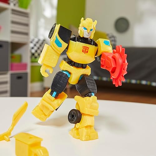 Hasbro Transformers MixMashers Bumblebee Custom Action Figure & Accessories, 5-Inch Robot Toy for Kids 4+