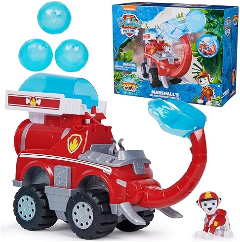 Spin Master PAW Patrol Marshall Elephant Firetruck Toy with Projectile Launcher - Kids Toys for Boys & Girls, Ages 3+
