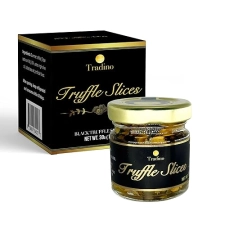 TRADİNO Premium Black Truffle Slices - Fresh Truffle Carpaccio - Gourmet Finishing - Enhance Dishes - 30g - 1oz