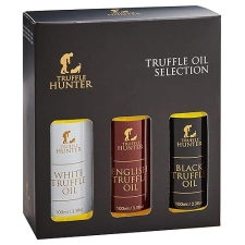 TruffleHunter English Black White Truffle Oil Set 3.38 Oz x 3