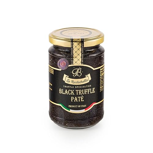 La Rustichella Italian Black Truffle Patè - Kosher & Vegan - Made in Italy | Gluten-Free (9.88 oz)