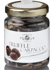Urbani Shaved Summer Black Truffle Carpaccio 2.6 oz - Italian Black Truffle Seasoning for Gourmet Cooking