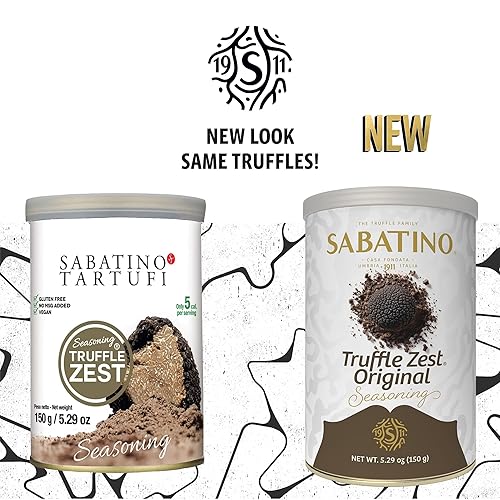 Sabatino Truffle Zest Seasoning by Sabatino Tartufi - Gourmet All-Purpose Powder, Vegan, Keto-Friendly - 5.29 oz