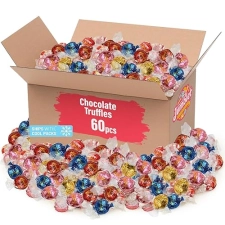 Jumblet Delicious Lindt Chocolate Truffles - 60 Assorted Lindor Truffles for Gifting & Sharing