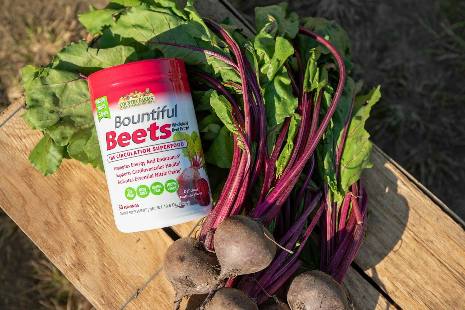 COUNTRY FARMS ORGANIC BEET POWDER EXTRACT, NATURAL FLAVOR, 4-PACK, 10.6OZ