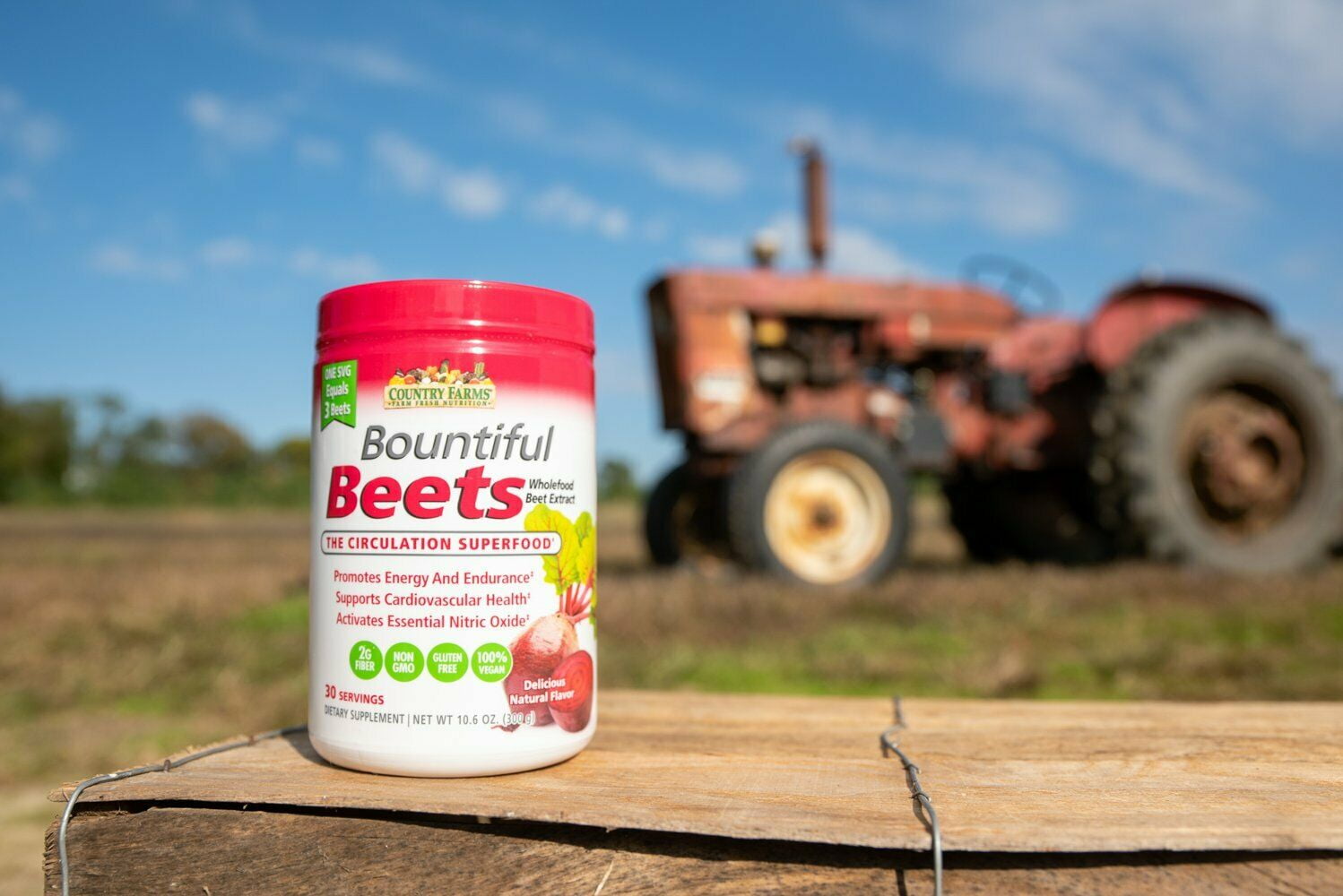 COUNTRY FARMS ORGANIC BEET POWDER EXTRACT, NATURAL FLAVOR, 4-PACK, 10.6OZ