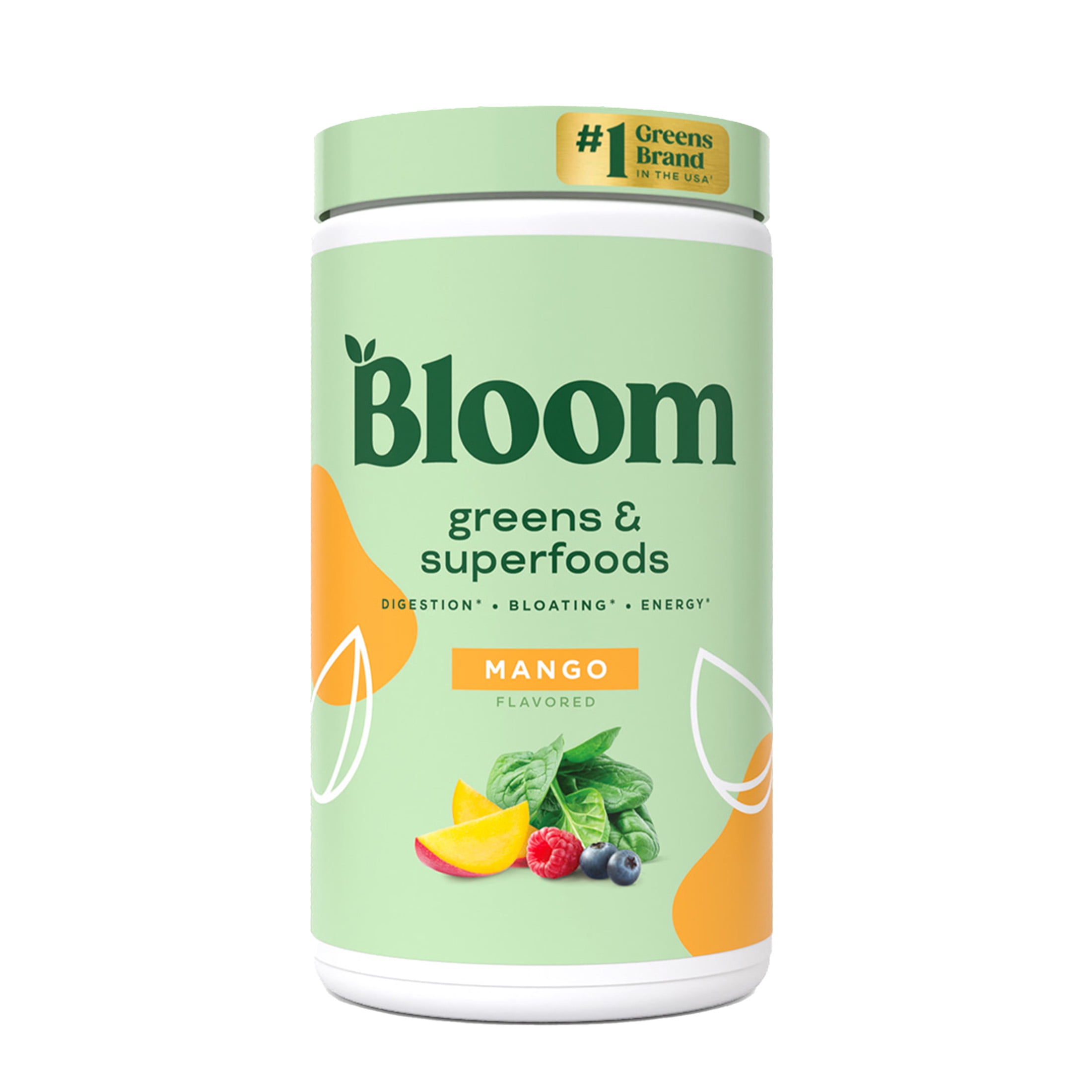 BLOOM NUTRITION MANGO GREENS & SUPERFOODS POWDER - 25 SERVINGS
