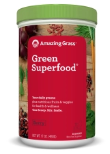 Amazing Grass Organic Berry Green Superfood Powder, 17oz Bottle - 60 Servings