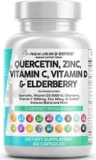 Clean Nutraceuticals Lung & Immune Support Supplement with Quercetin, Zinc, Vitamin C, D, Bromelain, Elderberry