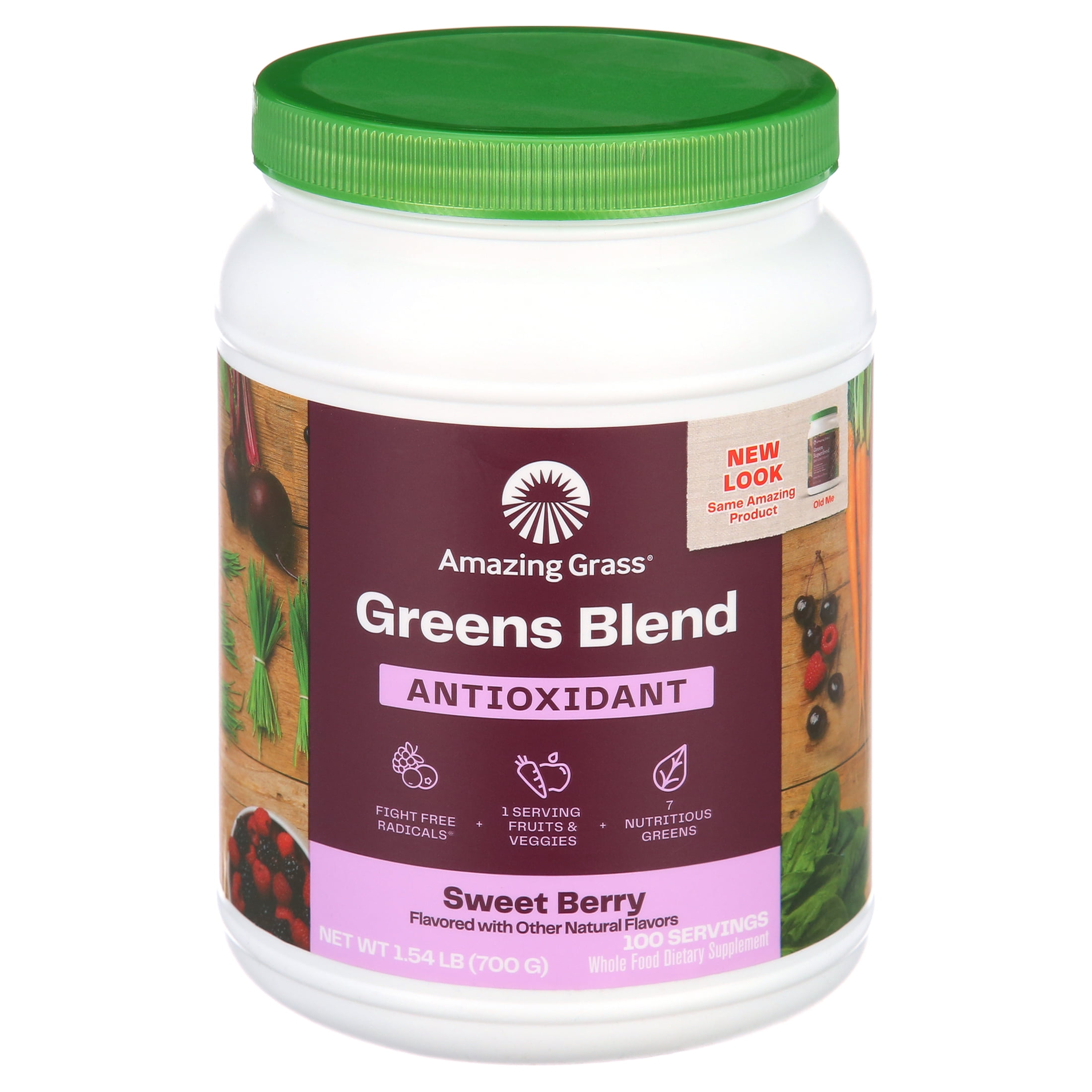 Amazing Grass Sweet Berry Greens Blend Antioxidant Powder - 24.7 oz