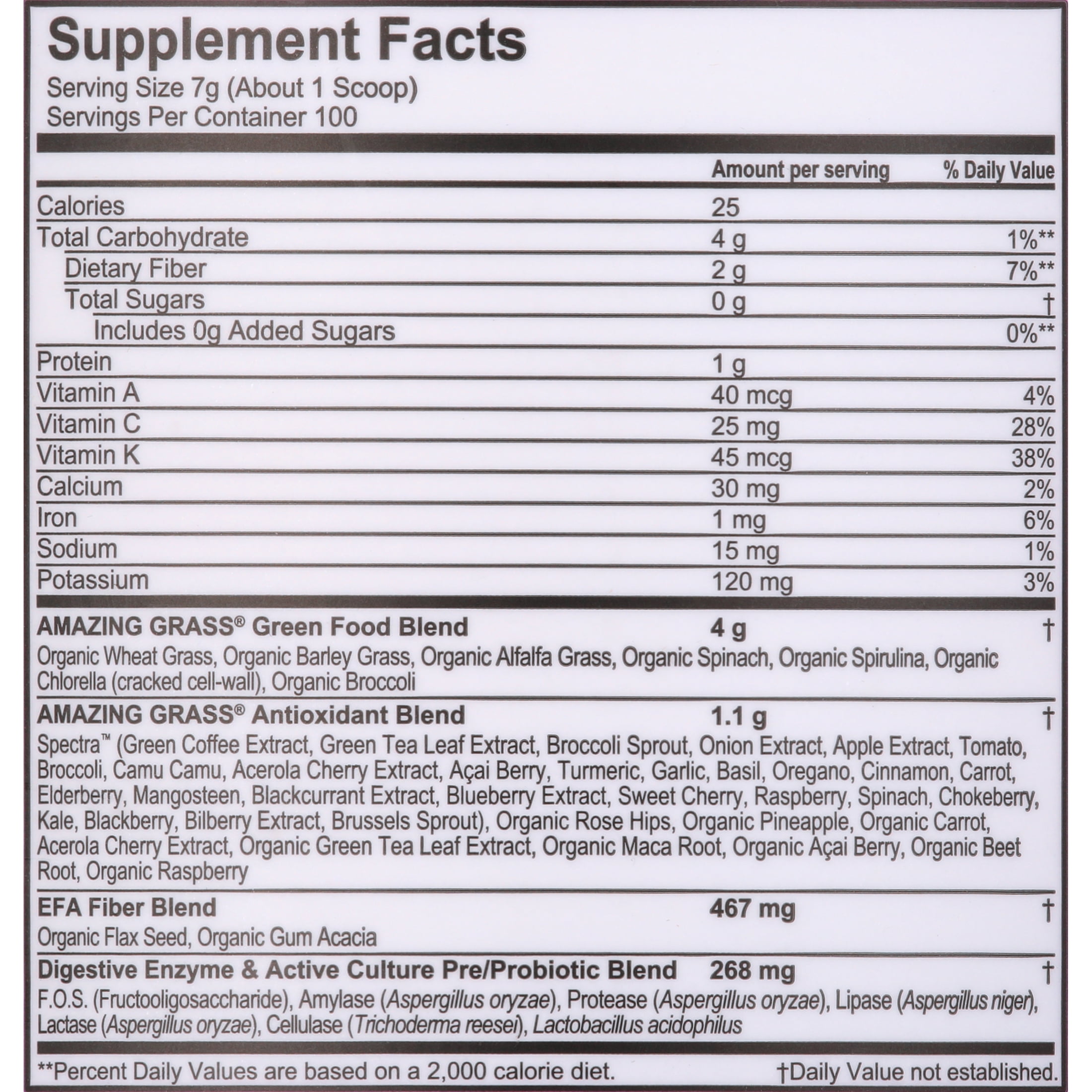 Amazing Grass Sweet Berry Greens Blend Antioxidant Powder - 24.7 oz