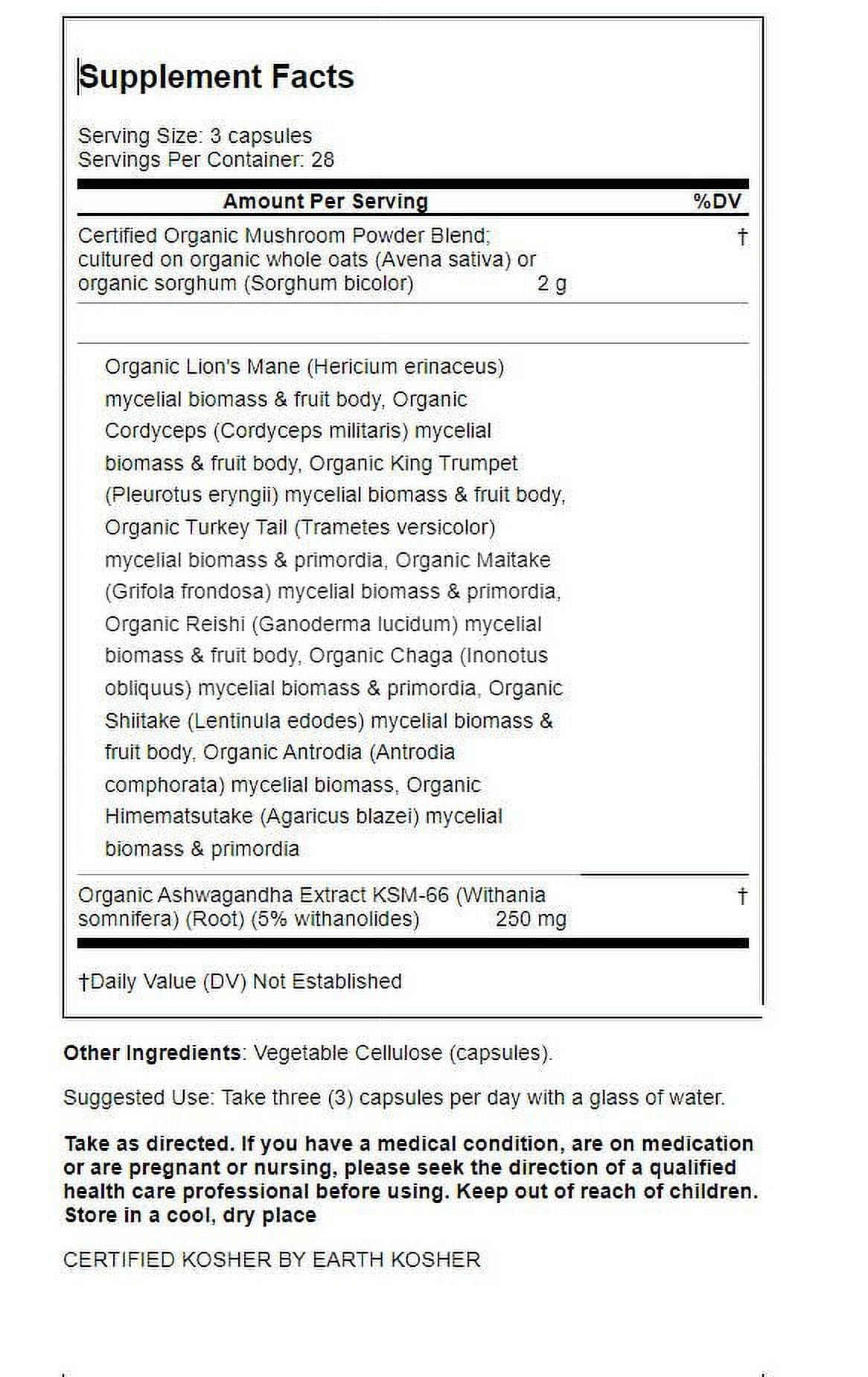 Om Mushrooms Master Blend Superfood Capsules - 84ct