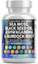Clean Nutraceuticals Immune Boosting Herbal Supplement with Sea Moss, Black Seed Oil, Ashwagandha, Turmeric, and More