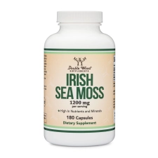 Double Wood Supplements Sea Moss Capsules | High Purity Extract (180 Count, 1,200mg)