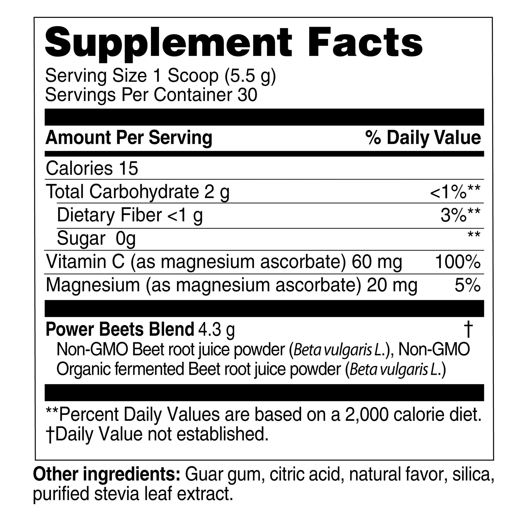 Healthy Delights Organic Acai Pomegranate Power Beets Powder - 30 Servings (5.8 oz)