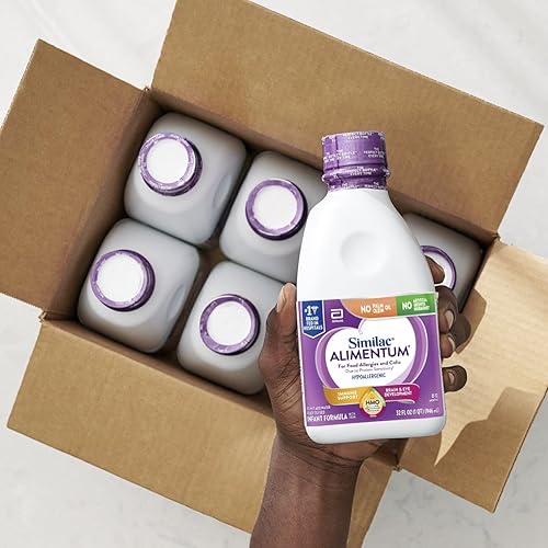 Similac Alimentum Hypoallergenic Infant Formula | 2'-FL HMO | Ready-to-Feed | 32 fl oz Bottle | Pack of 6