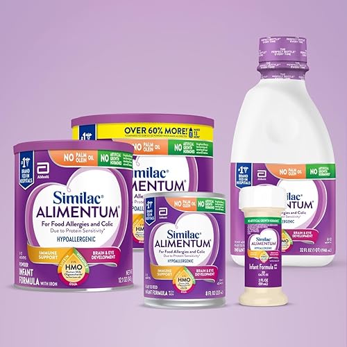 Similac Alimentum Hypoallergenic Infant Formula | 2'-FL HMO | Ready-to-Feed | 32 fl oz Bottle | Pack of 6