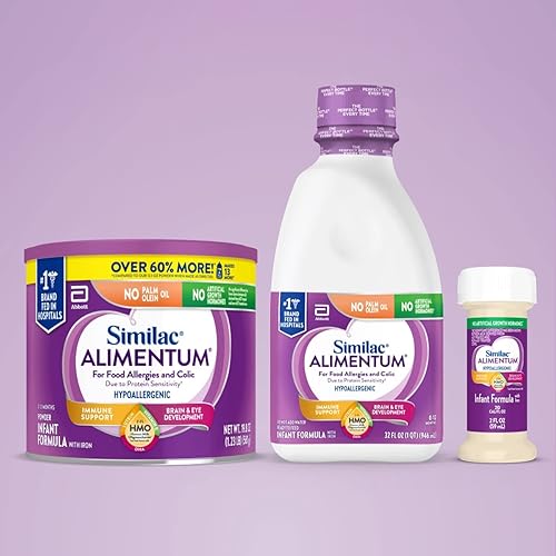 Similac Alimentum Hypoallergenic Infant Formula | 2'-FL HMO | Ready-to-Feed | 32 fl oz Bottle | Pack of 6
