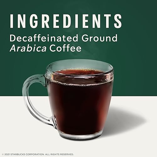 Starbucks Decaf K-Cup Coffee Pods, House Blend for Keurig Brewers - 1 Box (40 Pods)
