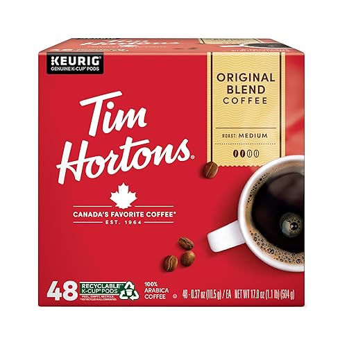 Tim Hortons Original Blend Medium Roast Coffee K-Cup Pods 48ct
