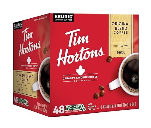 Tim Hortons Original Blend Medium Roast Coffee K-Cup Pods 48ct