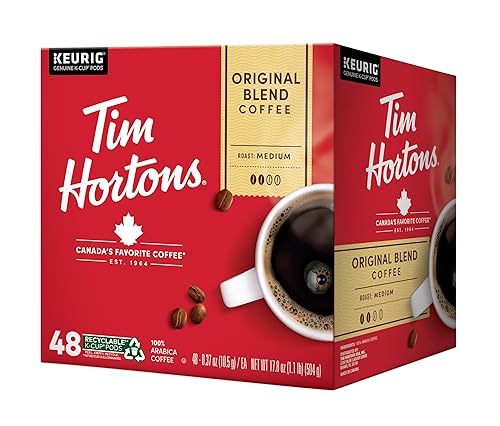 Tim Hortons Original Blend Medium Roast Coffee K-Cup Pods 48ct