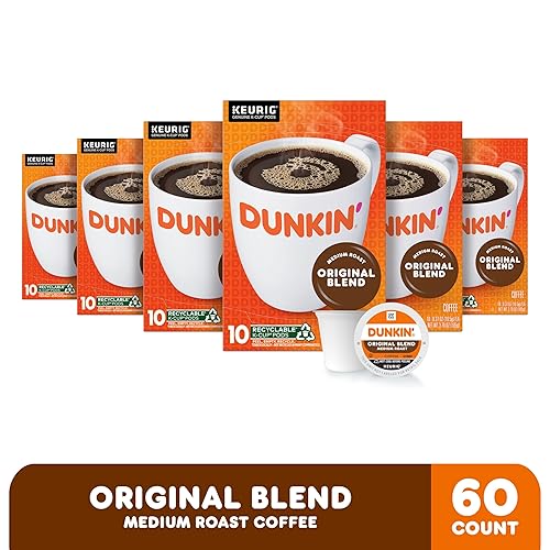 Dunkin' Original Blend Medium Roast Coffee K-Cups (60 Pods)