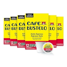 Café Bustelo Espresso Dark Roast Coffee K-Cup Pods 72 Count