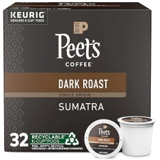 Peet's Coffee Dark Roast Sumatra Keurig K-Cup Pods - 32 Count