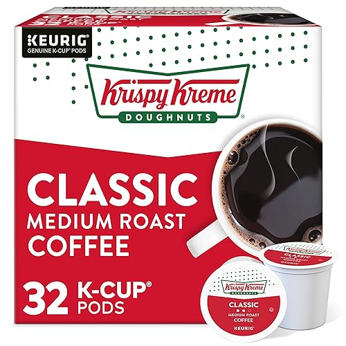 Keuring Green Mountain Krispy Kreme Classic Medium Roast Coffee K-Cup Pods, 32 Count