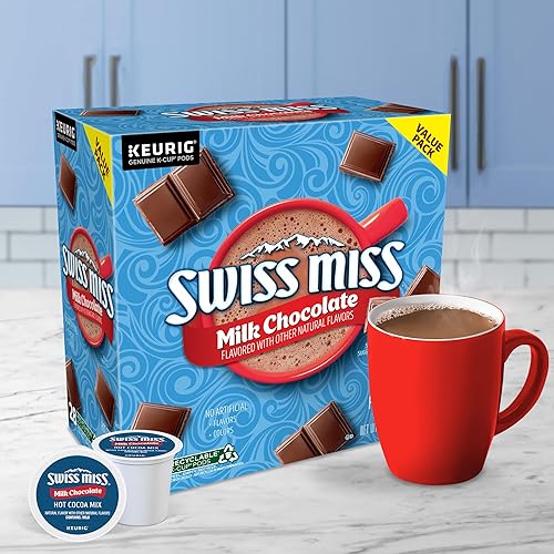 Swiss Miss Milk Chocolate Hot Cocoa Keurig K-Cup Pods, 28 Ct