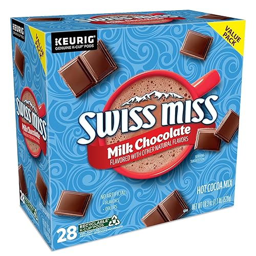 Swiss Miss Milk Chocolate Hot Cocoa Keurig K-Cup Pods, 28 Ct