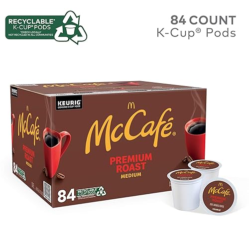 McCafe Premium Medium Roast K-Cup Coffee Pods, 84 Count, Premium Roast