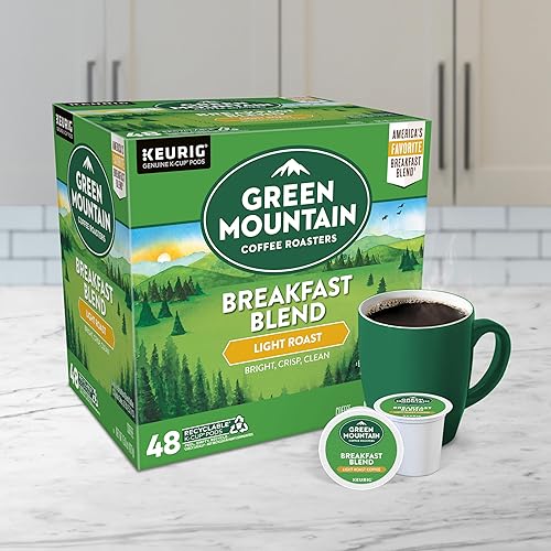 Green Mountain Breakfast Blend K-Cup Pods, Light Roast Coffee, 48 Count